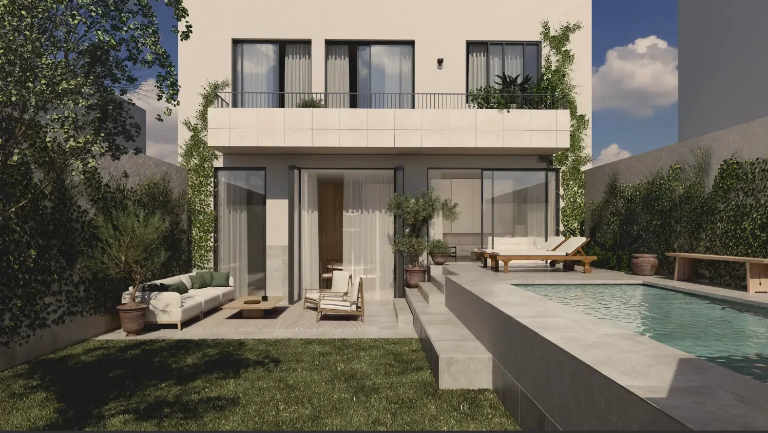 Un piso de obra nueva con jardín y piscina en El Viso