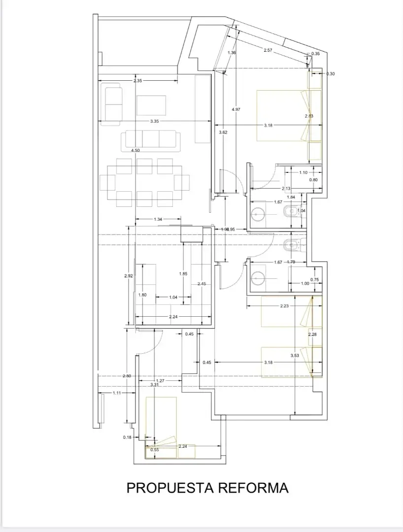 Magnífico piso a reformar en zona Salamanca-Goya