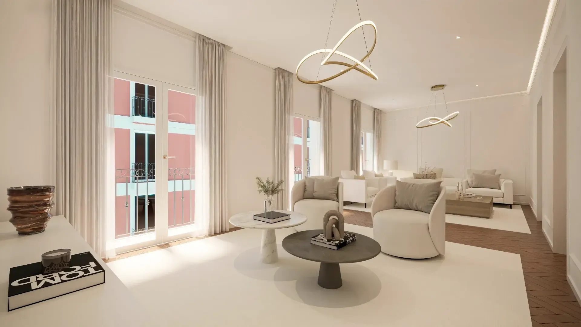 Elegante vivienda reformada en finca señorial en el corazón del Madrid histórico