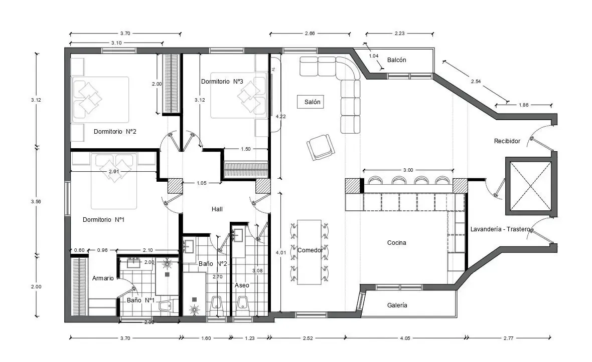 Amplia vivienda totalmente reformada con terraza y garaje en Chamartín