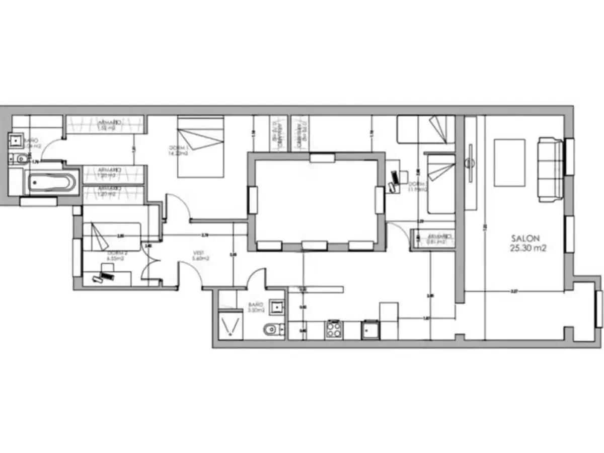 Espectacular vivienda exterior reformada con mirador en el barrio de Salamanca