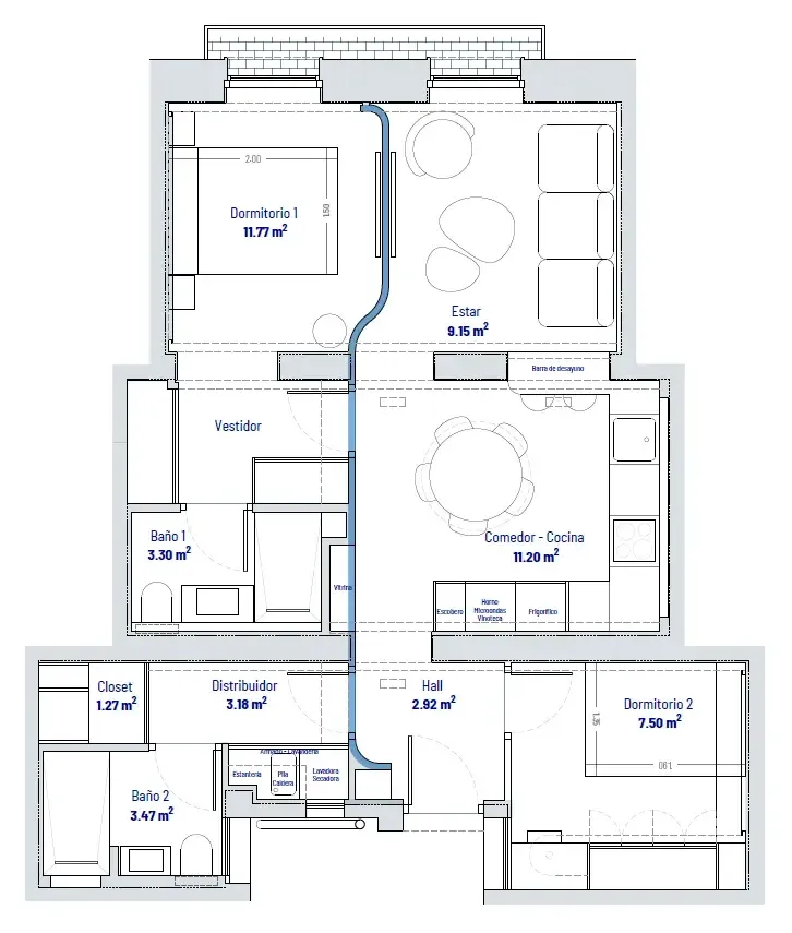 Muy buen piso a estrenar!