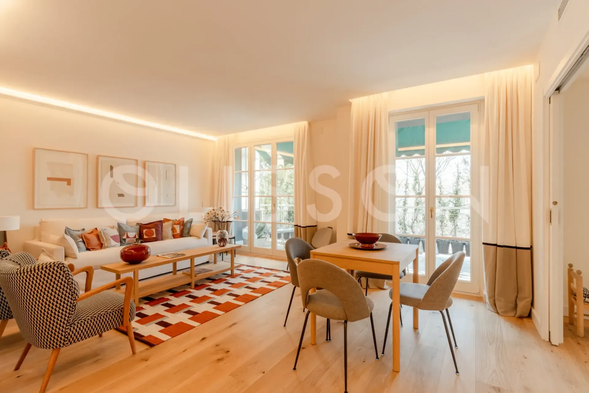 Exclusiva vivienda con terraza orientación sur junto al Bernabéu